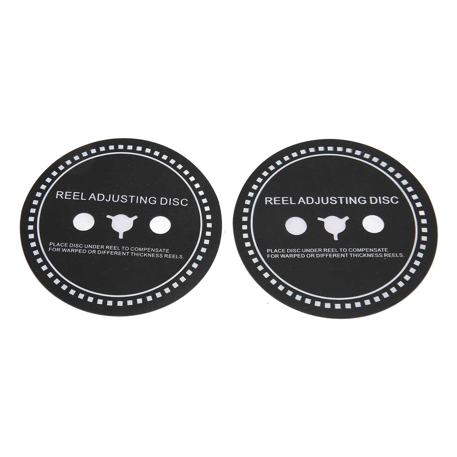 2PCS Nab HUB Adapter Spacer Silicone Reel Adjusting Disc for Reel to Reel Tape Recorder Black 0.8mm