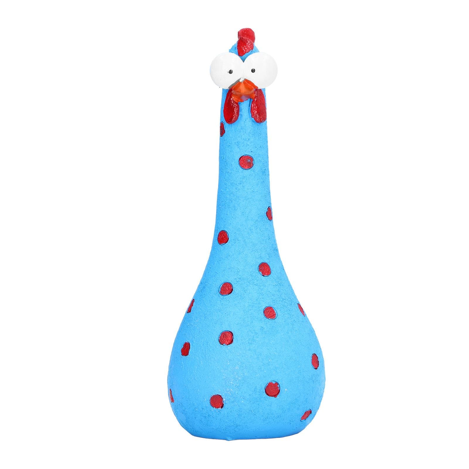 Chicken Statue Long Neck Microlandschaft Hand Crafted Resin Animal Garden Statues for Garden Yard