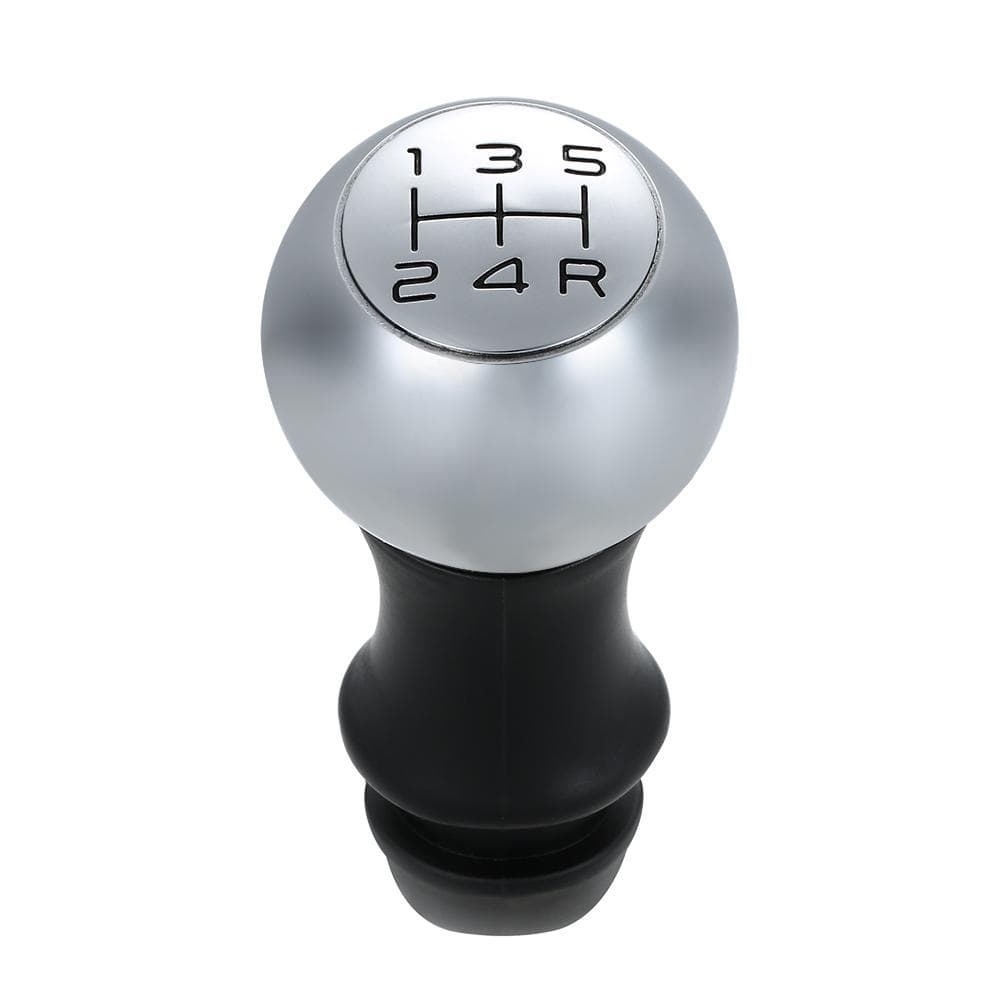 Gear Shift Knob Chrome Head Lever Adapter Manual 5-Speed Transmission for Peugeot 106 206 207 306 307 407 408 508 807 silver