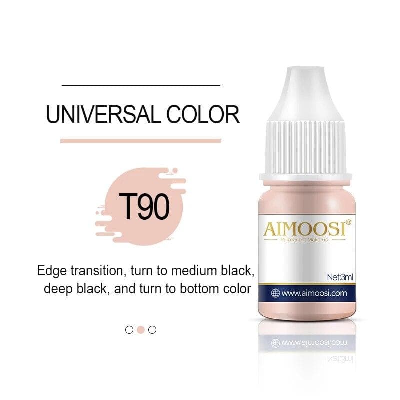 Tattoo Ink Nano Pigment Milkly Colors For Semi Permanent MakeUp Sets Tint Eyebrow Eyeliner Lips Beauty 3ml Microblading Pigments T90 Universal Color