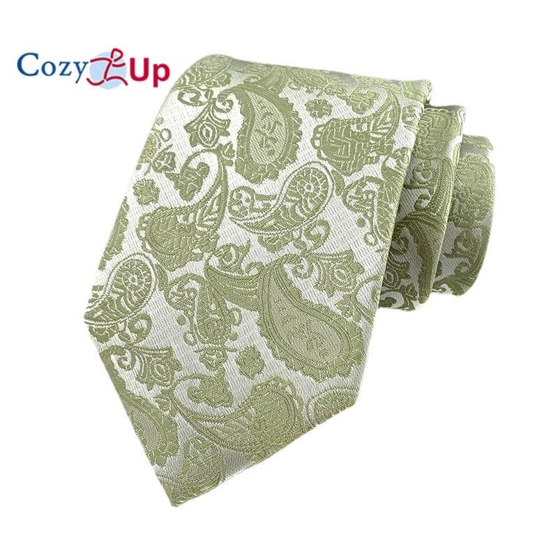 Men Tie Paisley Flower 18 Color Printing Necktie