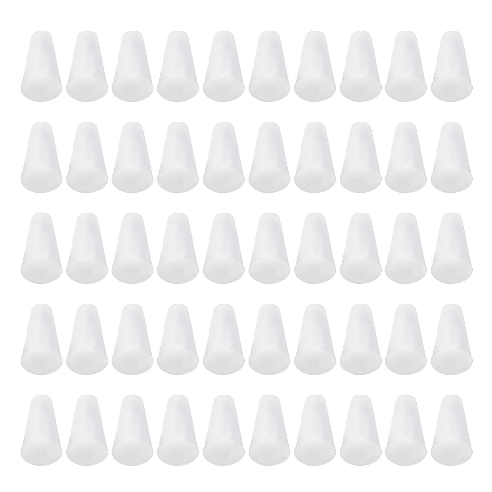 50PCS Silicone Tapered Plugs High Temperature Resistant Conical Stopper for Sealing Protection