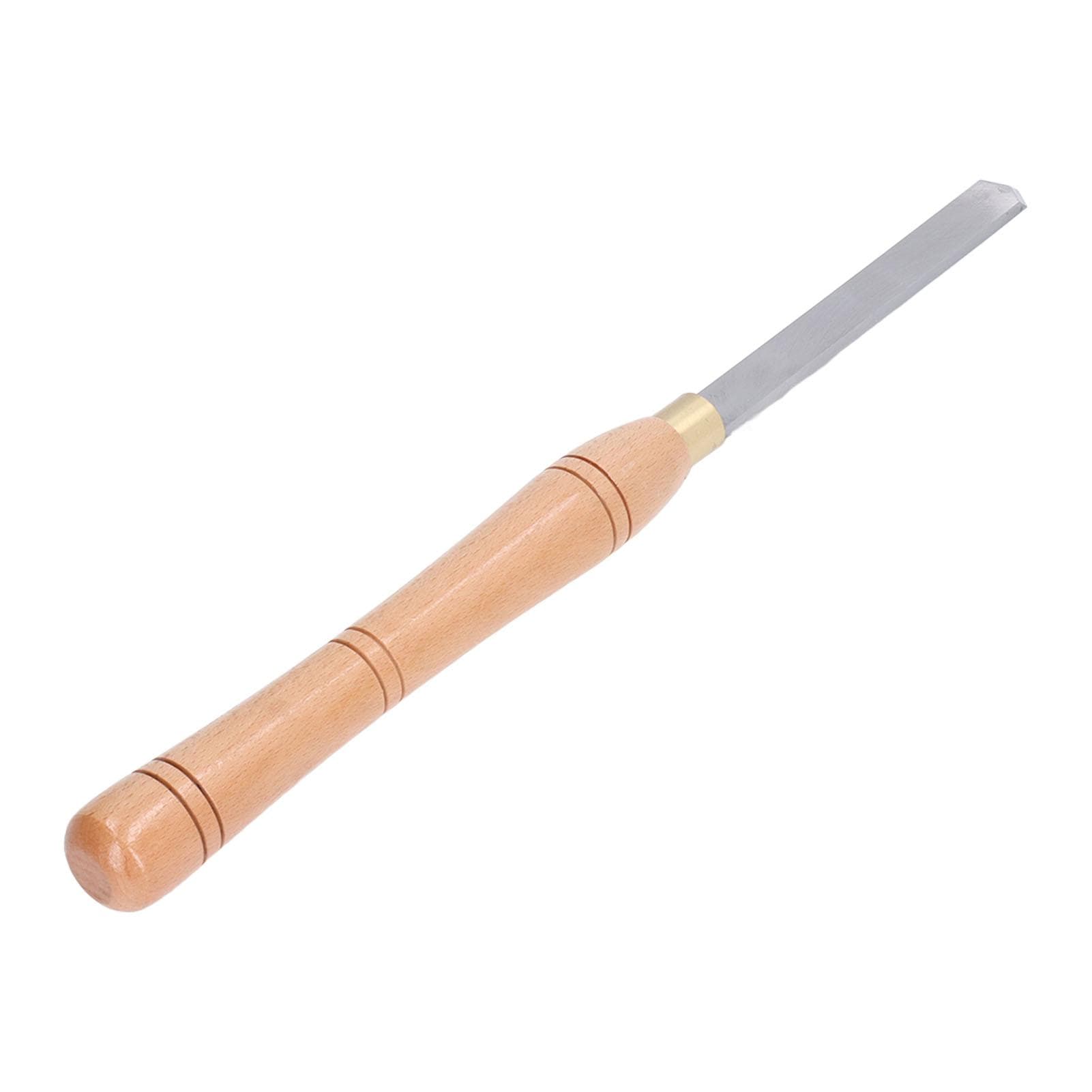 Wood Lathe Turning Tool HSS Lathe Chisel Tool Ergonomic Beech Handle Oblique Triangle Turning