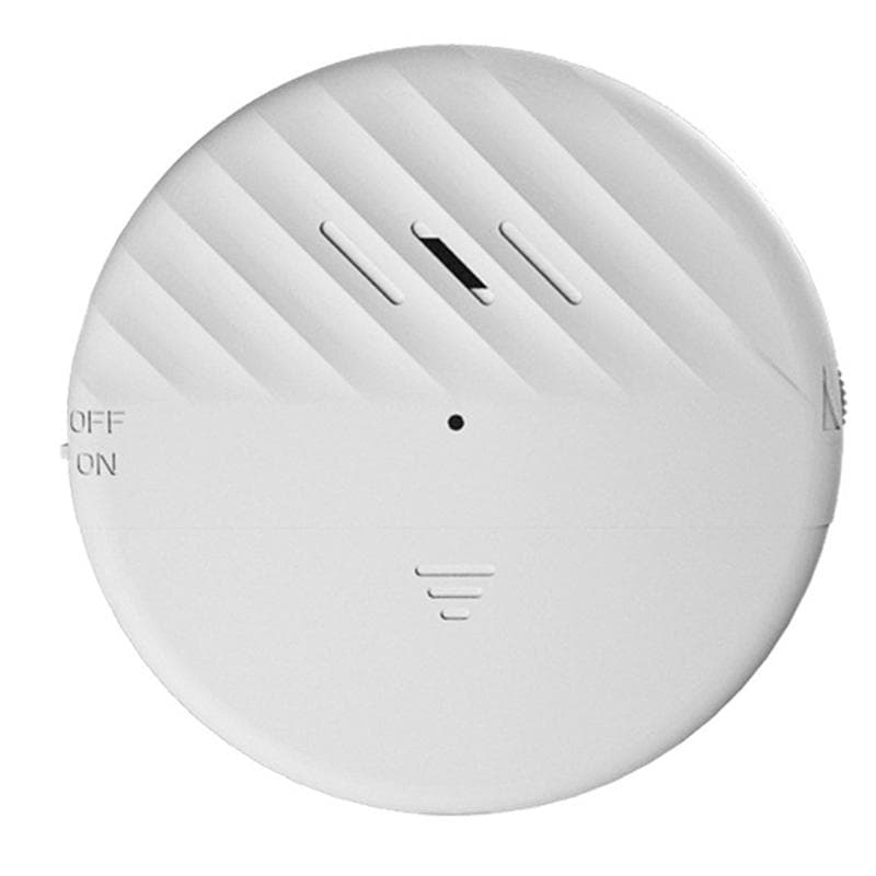 Window Alarm Sensor Durable ABS Adjustable Sensitivity Remote Battery Powered Glass Break Detector white
