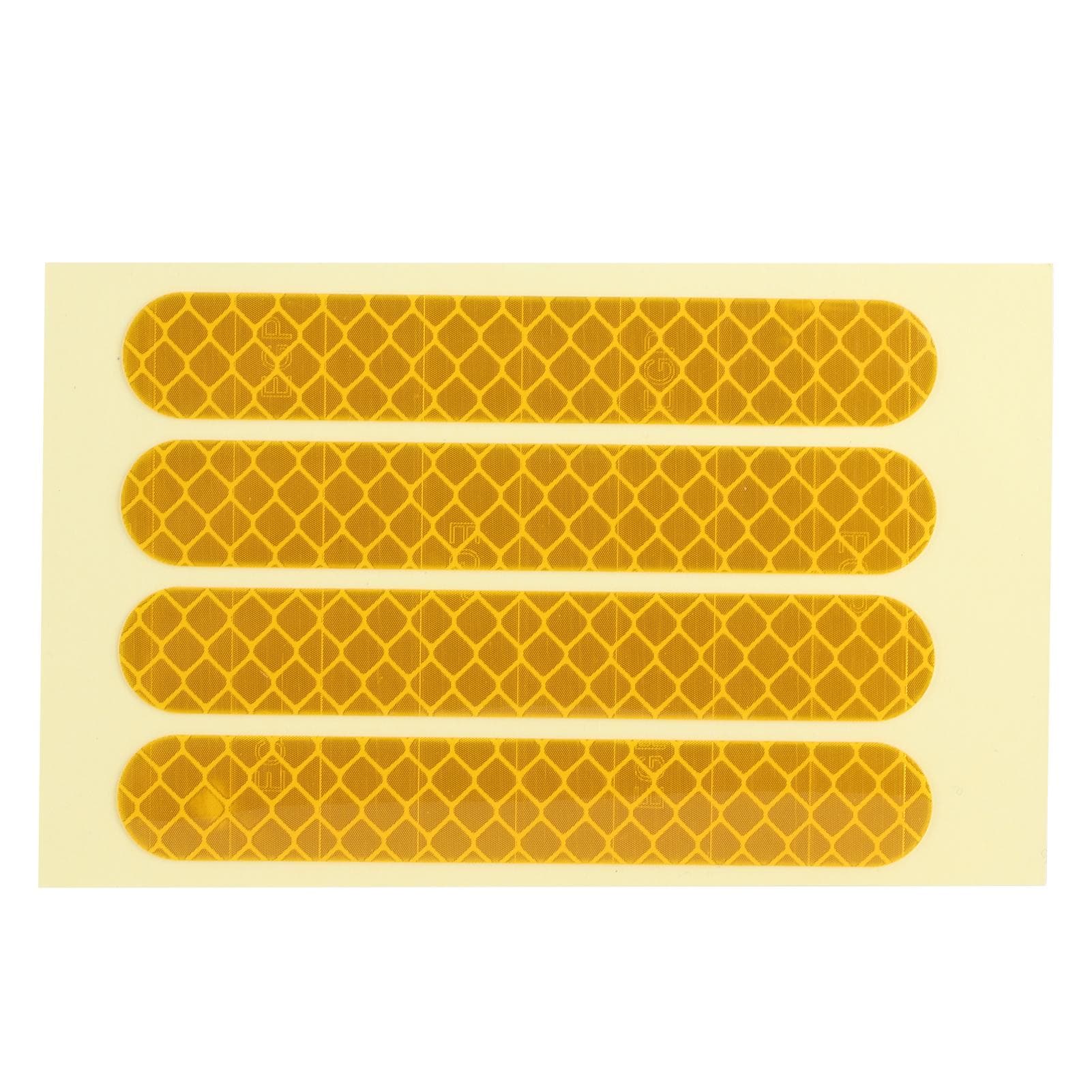 4PCS/Set Front Rear Wheel Reflective Sticker Fit for Ninebot G30 Electric Scooter AccessoryYellow yellow