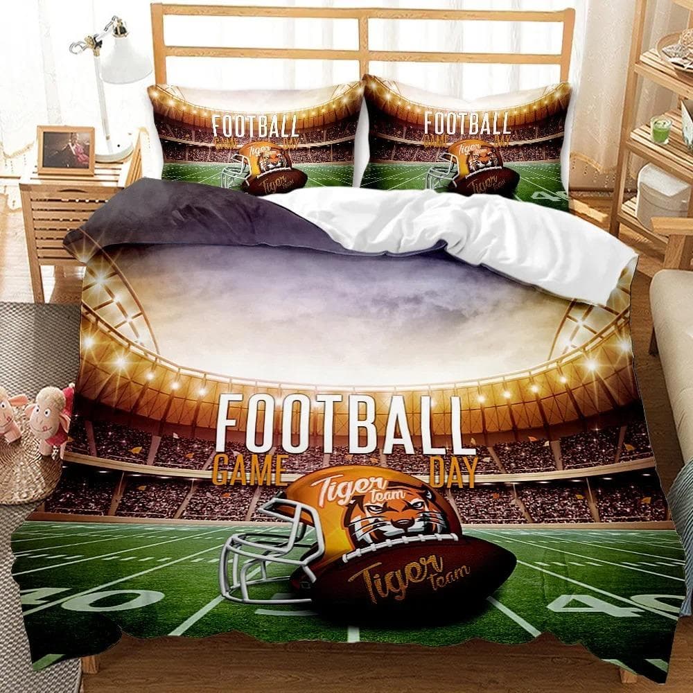 Sport Rugby 3D Print Comforter Bedding Set Cartoon Scenery Adult Europe Queen Twin Single Size Duvet Cover Set Pillowcase Luxury 70x133cm 2pcs