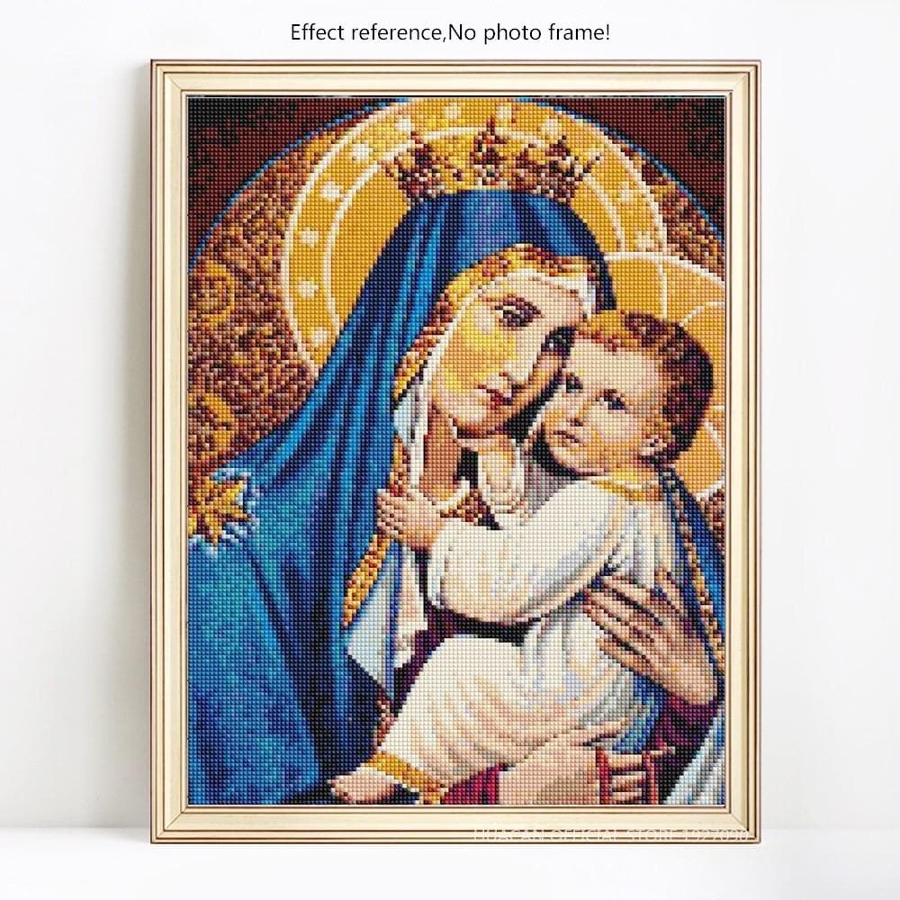 Diamond Mosaic Lady Diamond Painting Full Round Arrival Baby Diamond Embroidery Picture 20X30