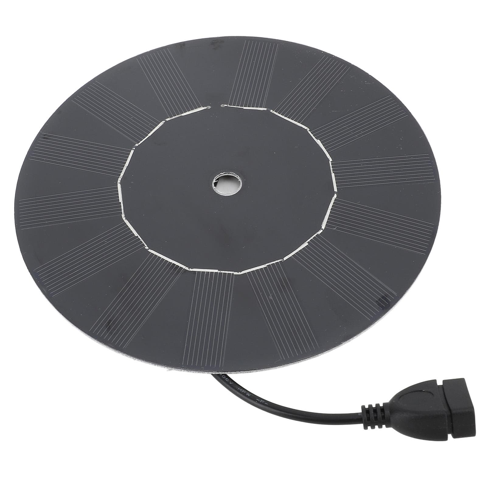 5W Round Solar Panel Monocrystalline Silicon Solar Panel Charger Portable Silent Solar Battery