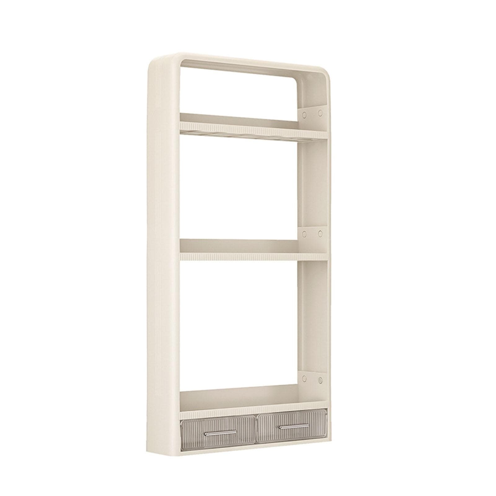 3 Layers Spice Rack Organizer Multifunctional Seasoning Storage Rack with Hooks for Kitchen Food