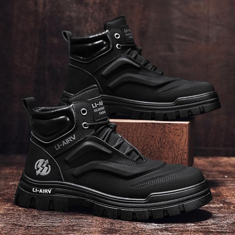 Men's Casual Shoesthick Bottom Lace-up Workwear  Shoes Men for Work Outdoor Men's Shoe High Quality Autumn Winter Hiking Boots 44