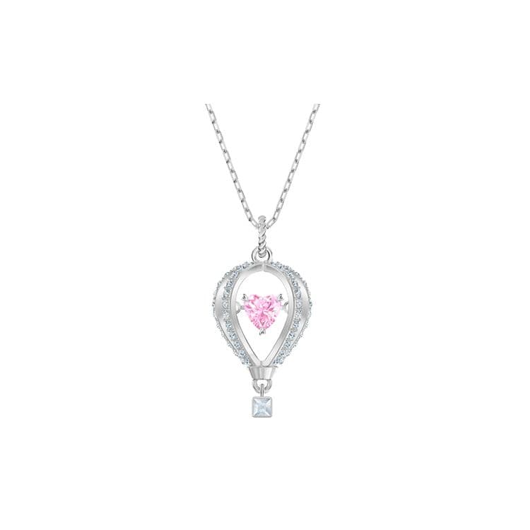 Swarovski Asia Exclusive Collection Nto The Sky Confession Balloon Pendant Necklace Colorful Design Women necklace 5474811 Silver