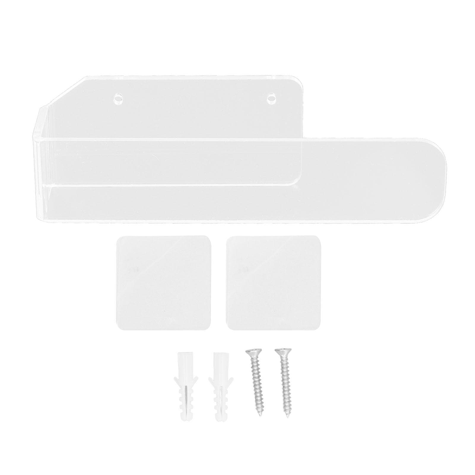 Hand Towel Holder Acrylic Modern Self Adhesive Wall Mounted Towel Bar Hanger for Bathroom Kitchen transparent