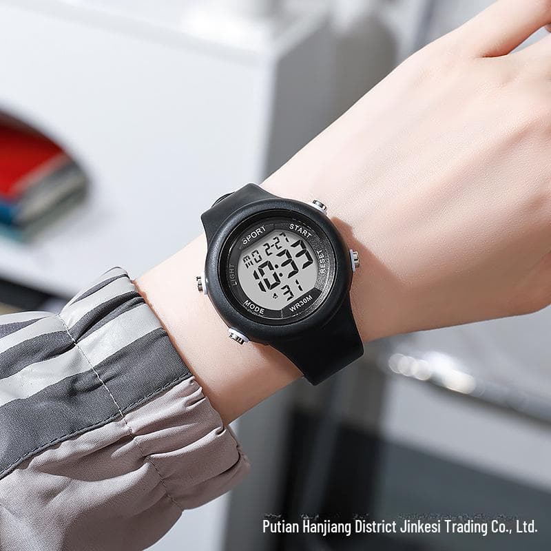 Forest Style Electronic Sports Watch for Students: Couple Alerts, Alarm & Timer.