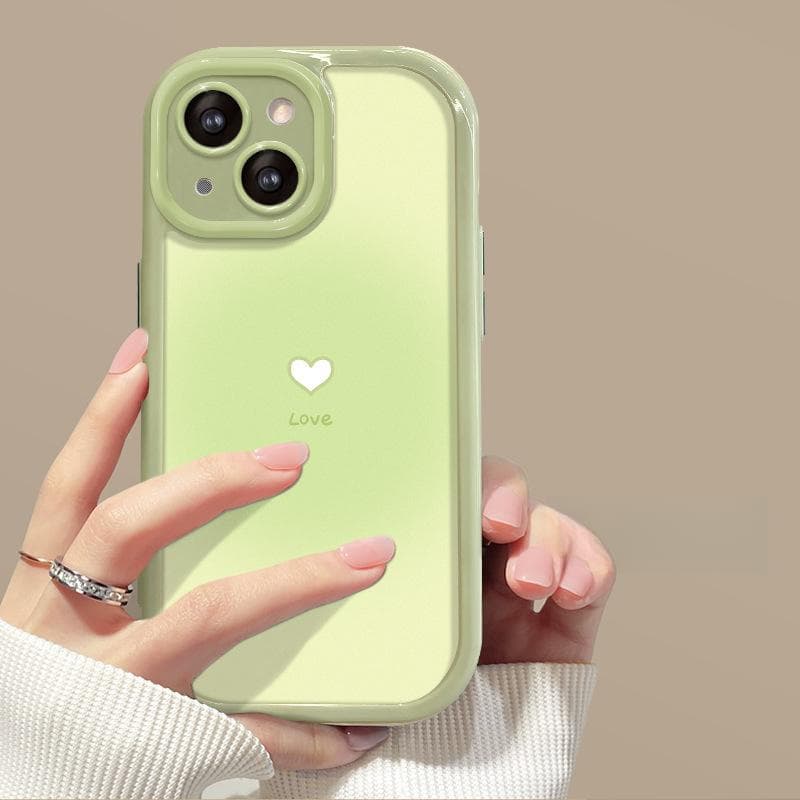 Applicable To Apple 14 Promax Mobile Phone Case for Women's IPhone 13 Full-inclusive Anti-fall 12 Simple 11 Smudge Love iPhone SE (2nd Generation)