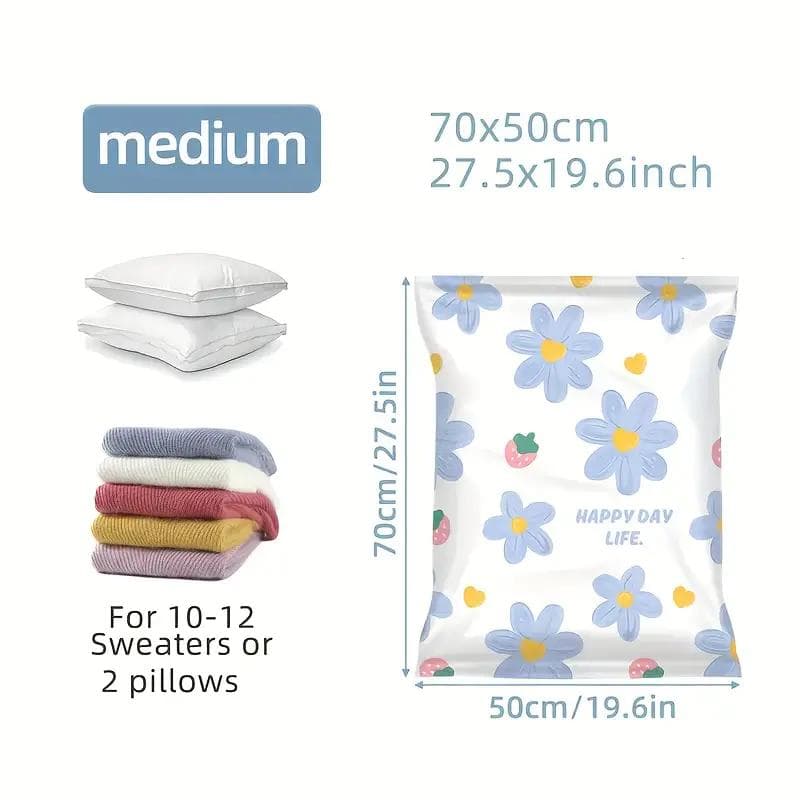 1PCS Vacuum Compression Bag Set Multifunctional Storage Bag Macaron Color With Home Quilt Storage Bag 50*70cm