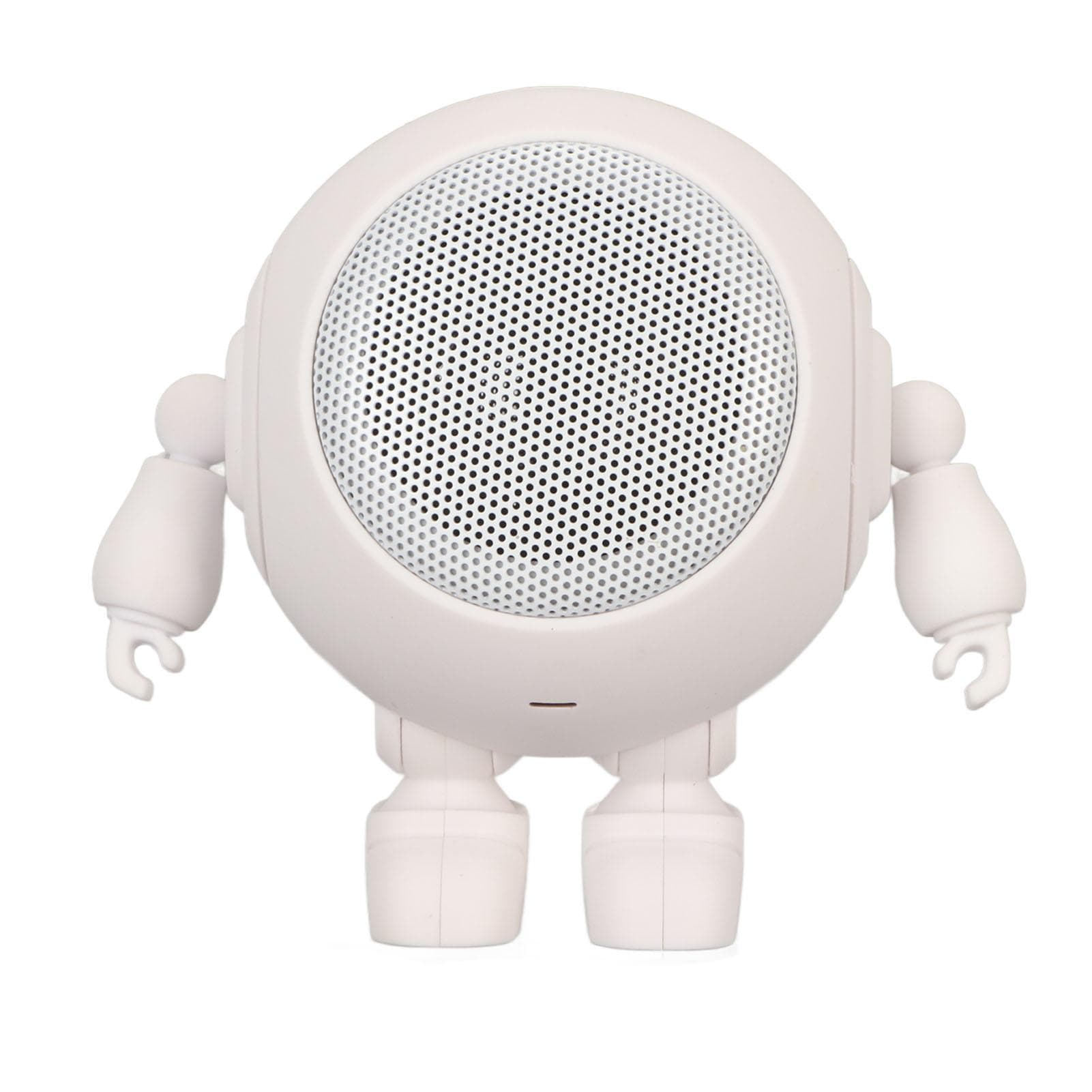 Portable Bluetooth Speaker Robot Shape Bluetooth 5.0 1000mAh Built in Mic Mini Wireless Speaker for white