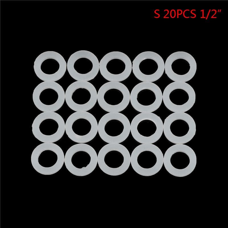 20Pcs 1/2 3/4 1 Rubber Flat Seal Washer Ring Faucet Ring S