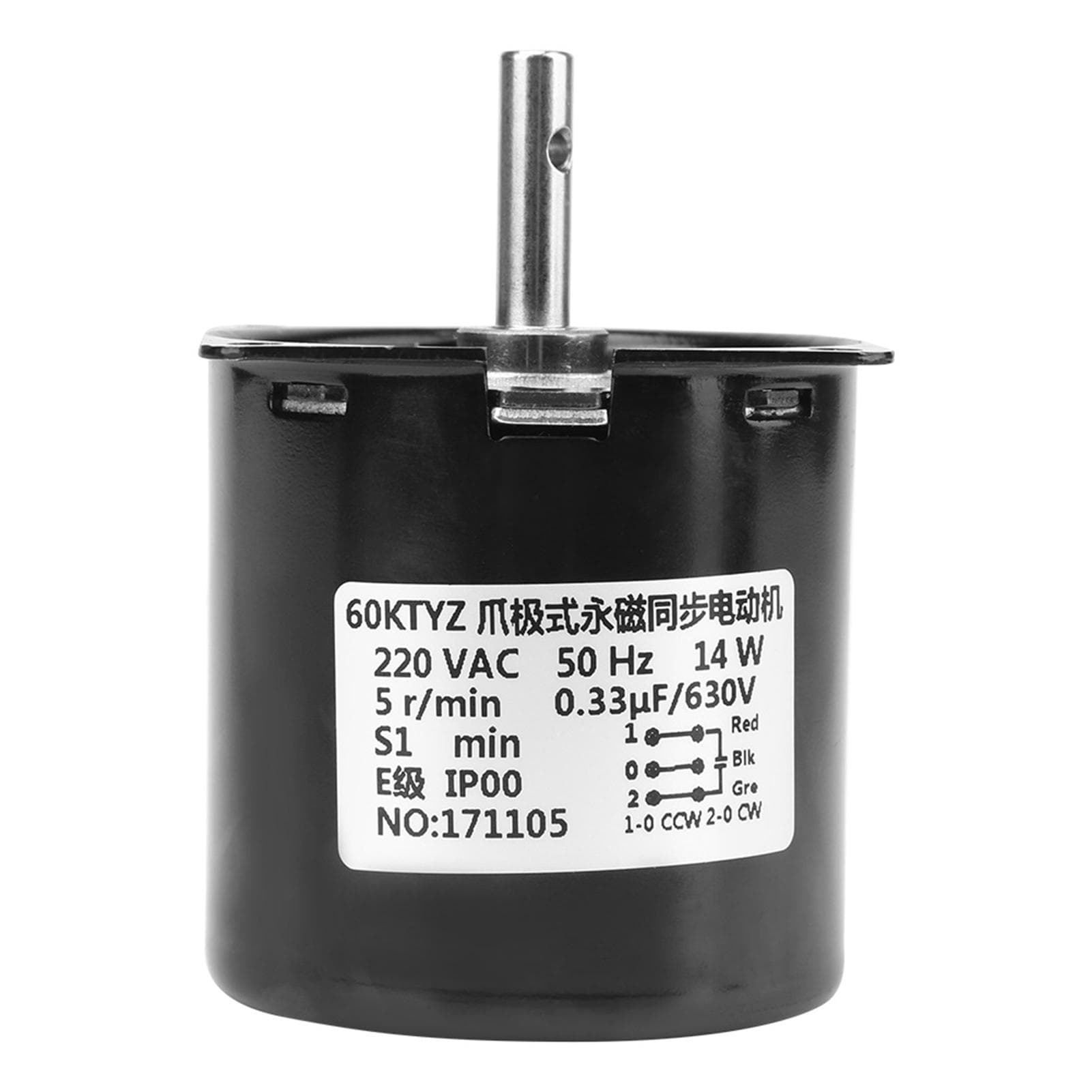 AC 220V GeAr Box 60KTYZ Synchronous Gear Motor Replacement(5r Min)