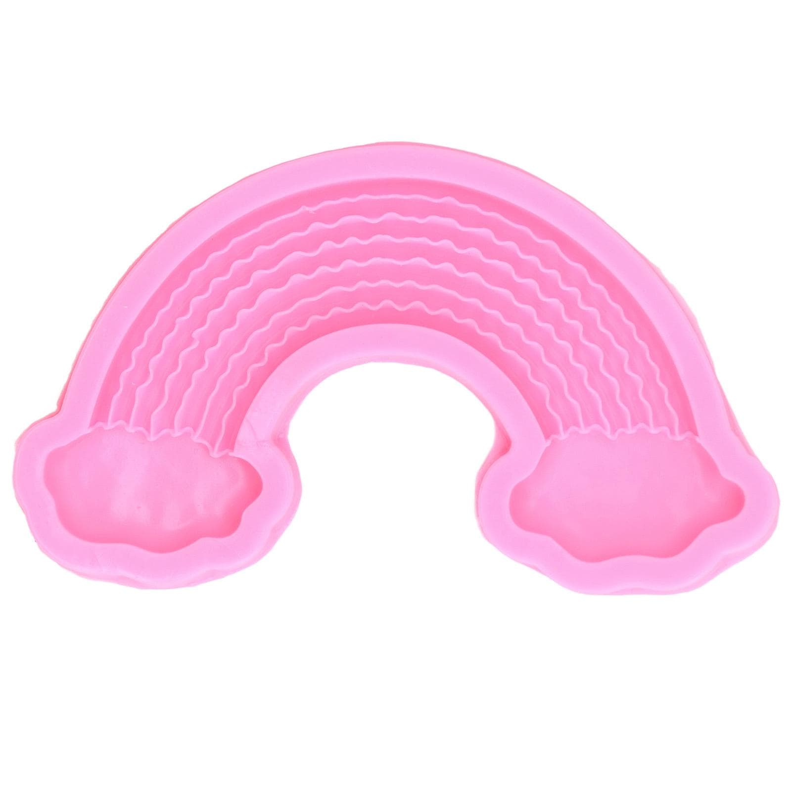 Silicone Mould Large Rainbow Cloud Silicone Mold DIY Fondant Chocolate Cake Decorating Baking Mold L(for 6.5-9kg)