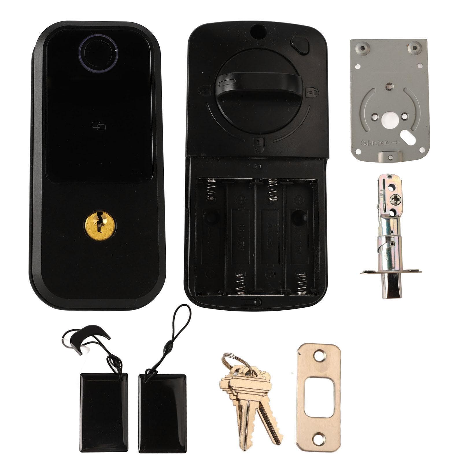 Electronic Smart Door Lock Multiple Authentication Options Fingerprint Recognition Keyless Entry