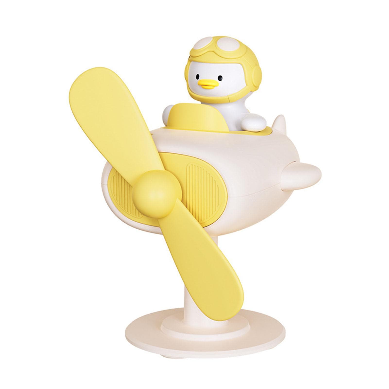 Clip On Fan Portable Small Fan with Cord Powered Small Fan with Sturdy Clamp Mini Table Fan yellow
