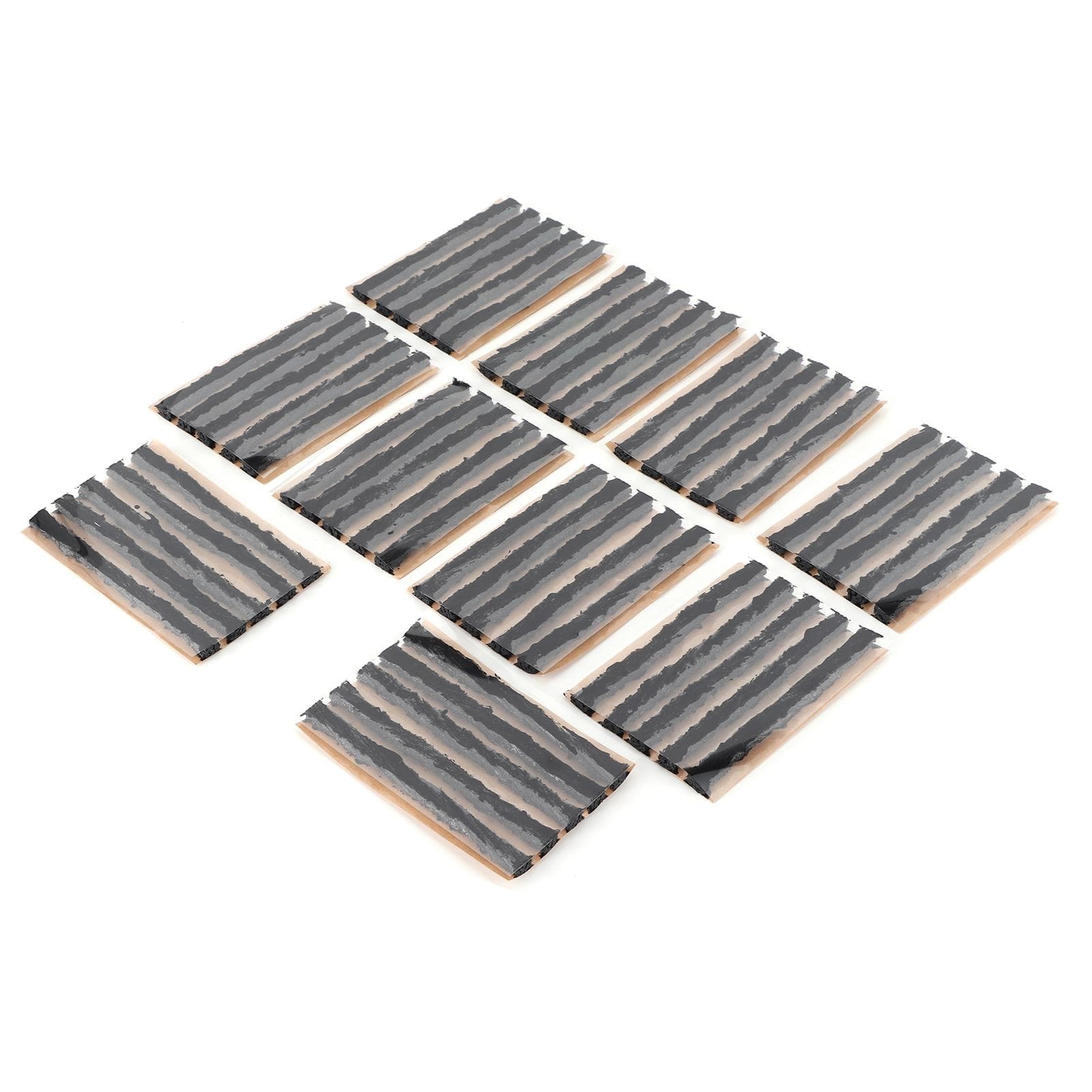 50pcs 100x6mm Tire Repair Plug Tubeless Tyre Rubber Sealing Strip Puncture Repairing Tool for Car black