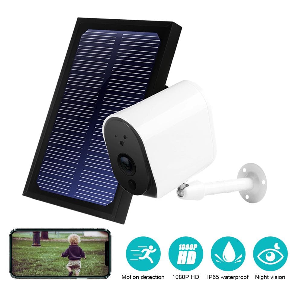DC11 Solar 1080P Camera Wire Free Wifi Battery Charge Motion Detection Wireless Minitor Plug-in no SD card no battery