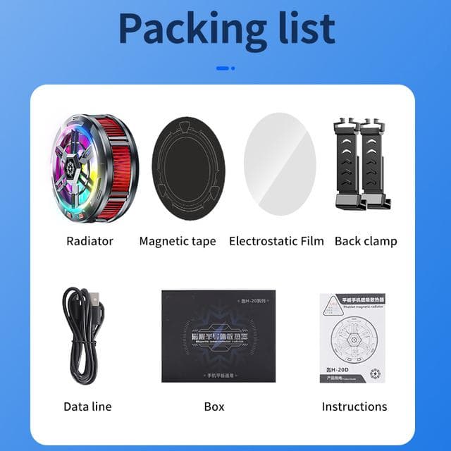 X100 Tablet Cooler Semiconductor Rapid Cooling 24W Fan Phone Magsafe Cooler Mobile Radiator Peltier Cooler for IPad Iphone Mac