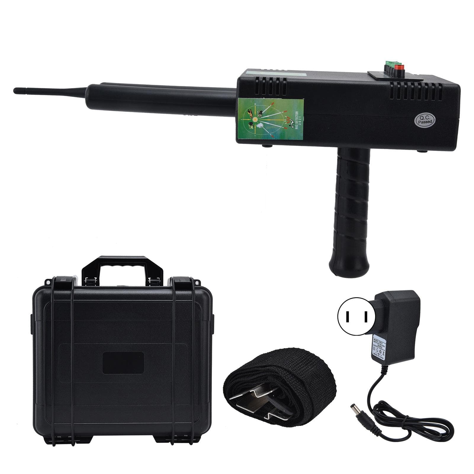 Integrated Metal Detector 1200m Underground Gold Silver Copper Gems Finder Searching Tool BlackUK