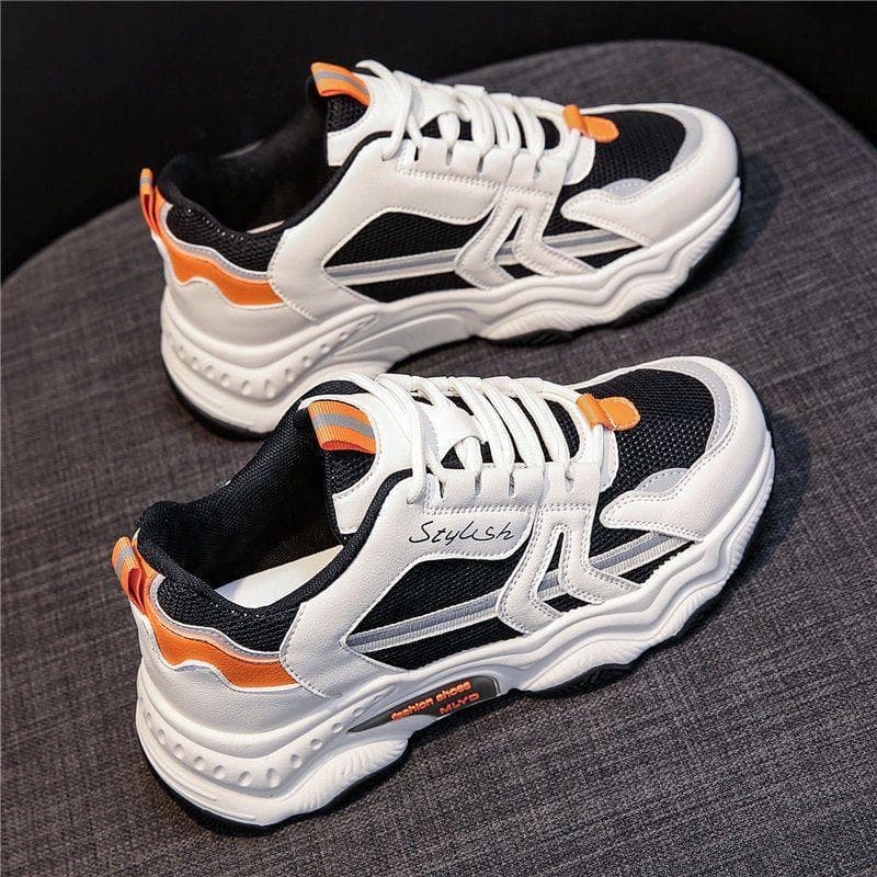 Spring New Mesh Surface Breathable Low Top Korean Version All-match Old Shoes Breathable Casual Sports Shoes Trendy Student Cross 40