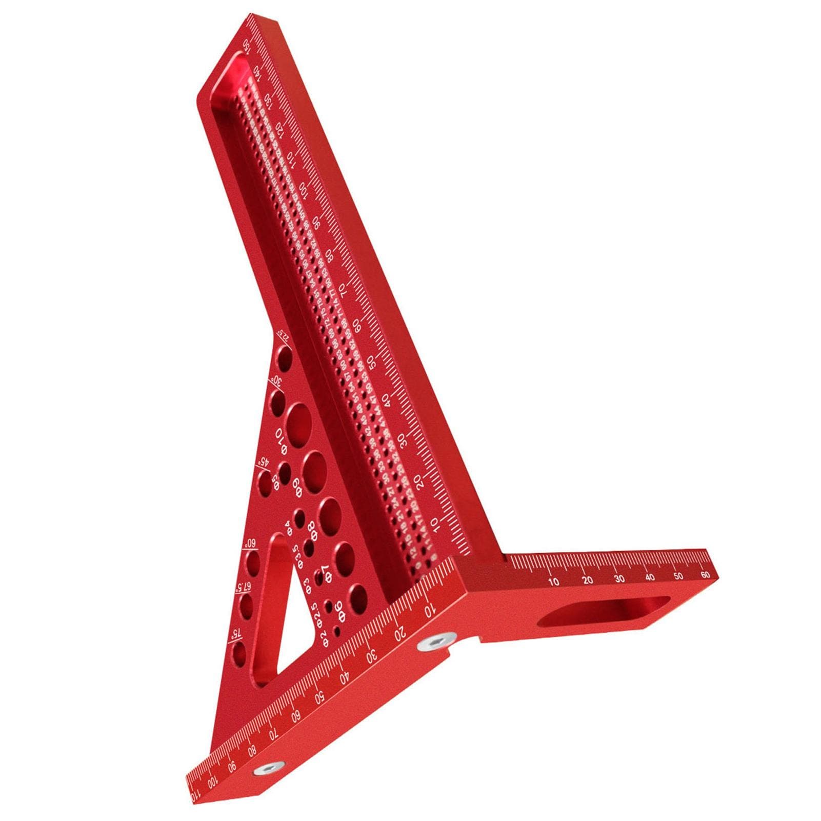 3D Multi Angle Measuring Ruler Metric Aluminum Alloy 22.590 Degree Woodworking Square Carpenter