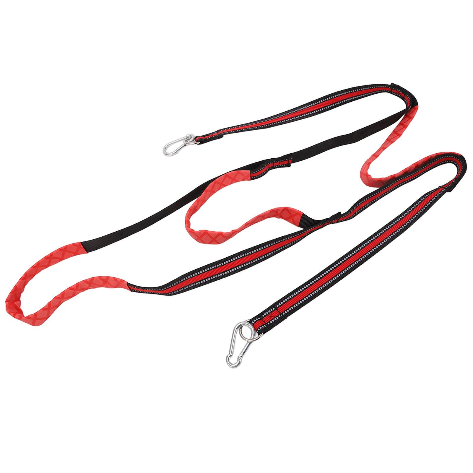 Marine Rope Ladder 3 Steps Foldable Detachable Anti Slip Nylon Red Swim Ladder for Inflatable Boat