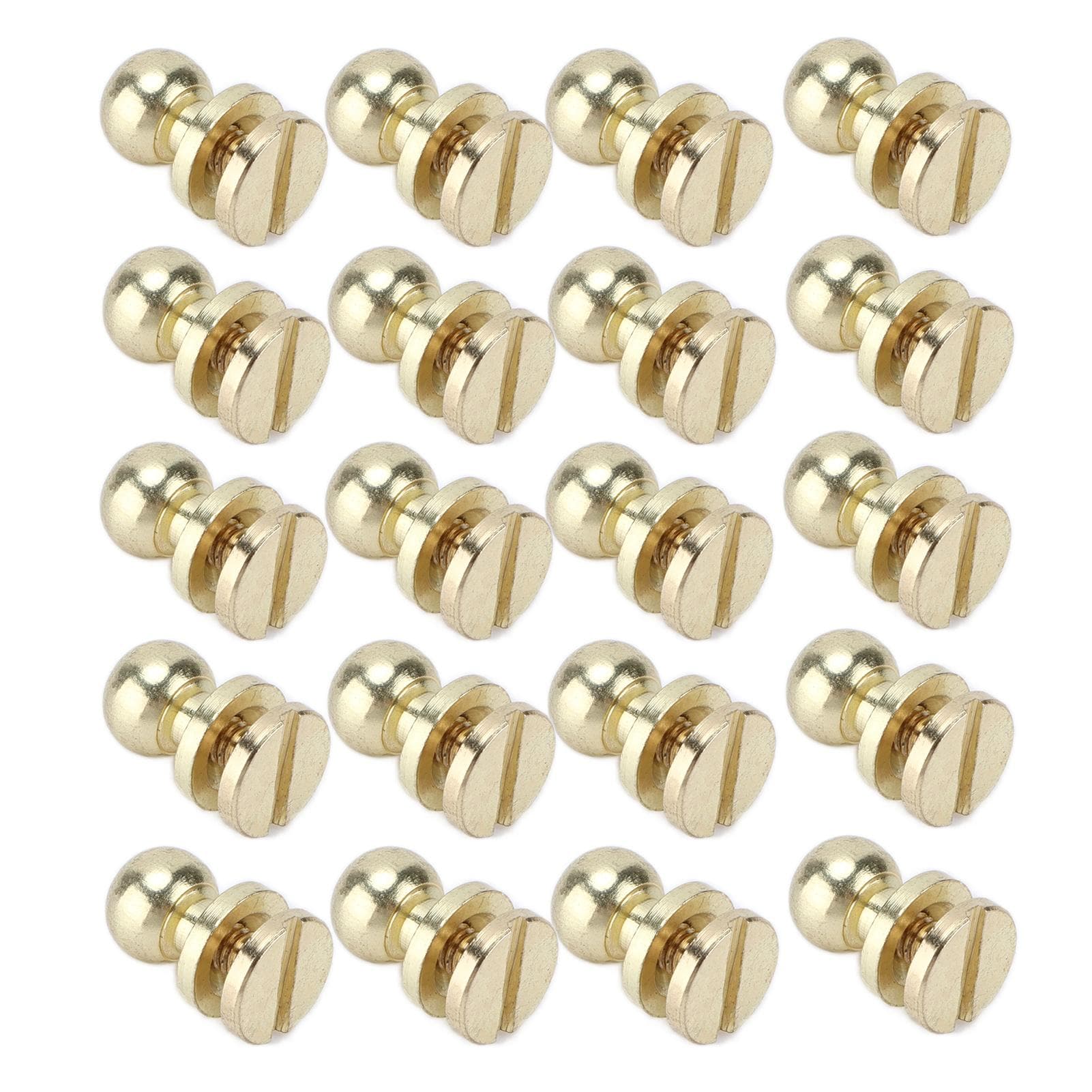 20set Brass Rivets Abrasion Resistance Imitation Gold Luggage Hardware Accessories for Craft