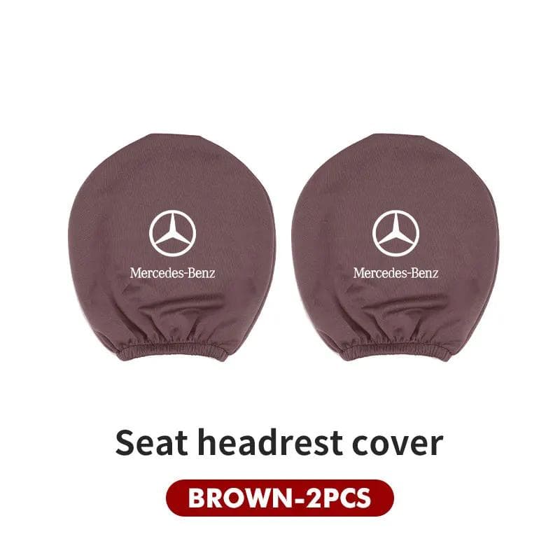Car Seat Headrest Cover Anti-Dirty Elastic Interio Seat Cover For Mercedes Benz C180 C300 W124 W176 W177 GLC CLE CLA AMG