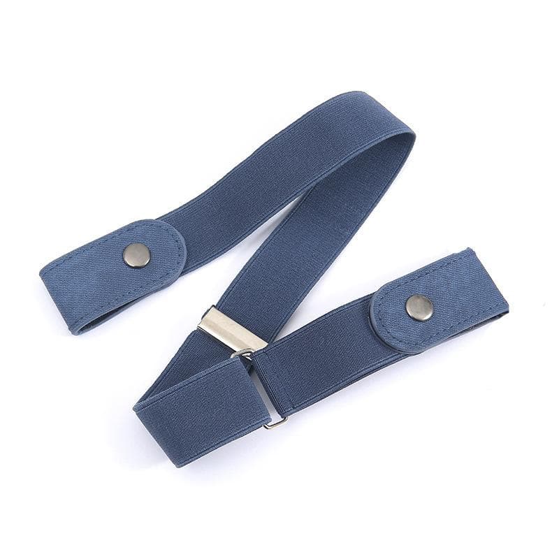 New Adjustable Stretch Elastic Waist Band Invisible Belt Buckle-Free Belts for Women Men Jean Pants Dress No Buckle Easy To Wear 1 pc dark blue