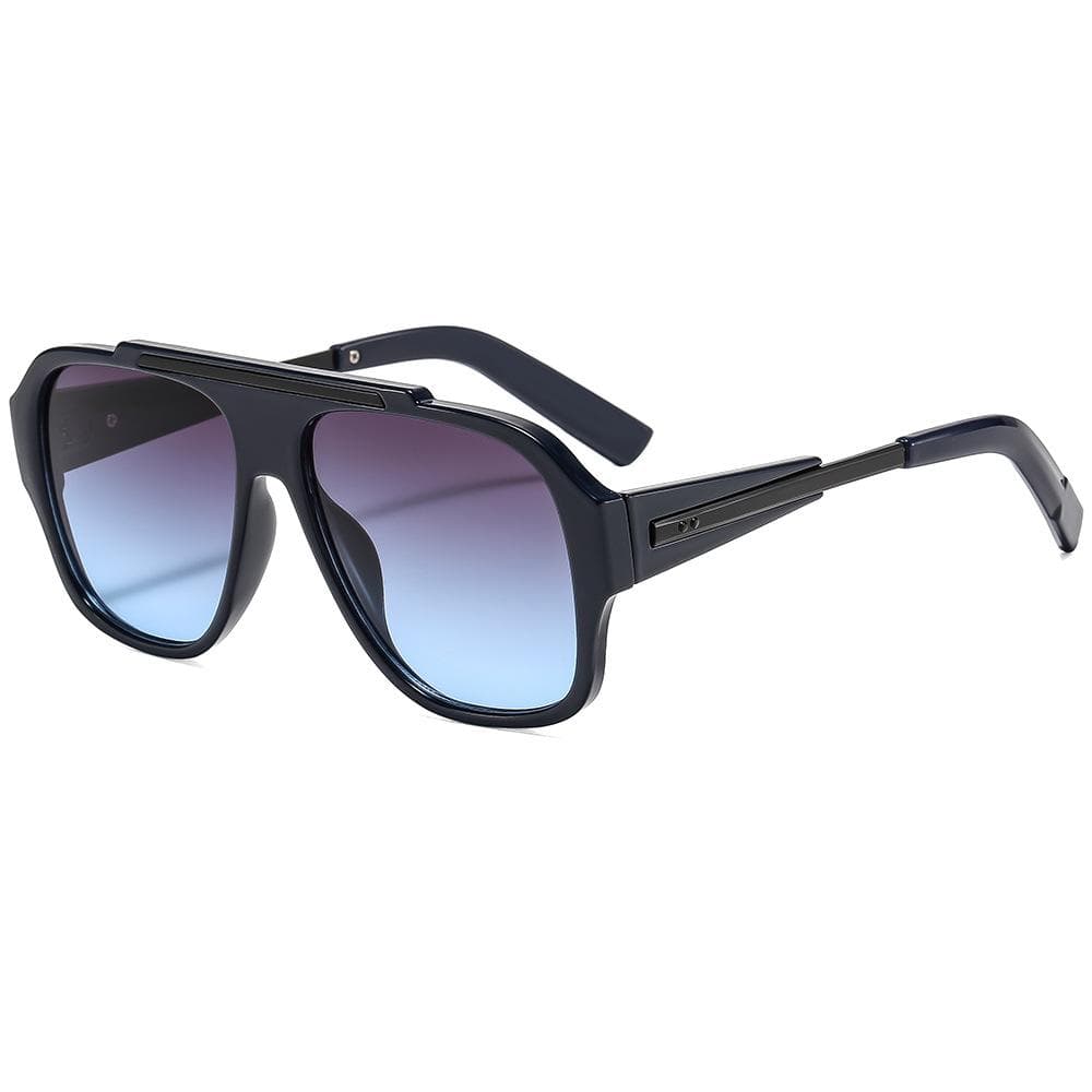 New Retro Square Gradient Women Sunglasses Y2K Luxury Brand Rivet Thick Frame UV400 Protection as  picture
