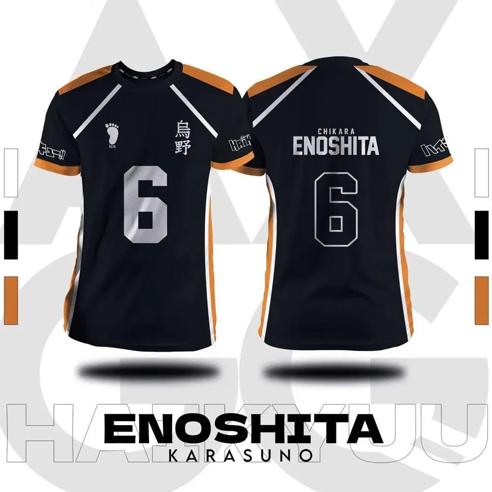 Haikyuu Fukurodani Hinata Cartoon Anime Cosplay Men Jersey Short Sleeve Kids Tee Clothing Unisex Tops New Fashion Women T-shirt M
