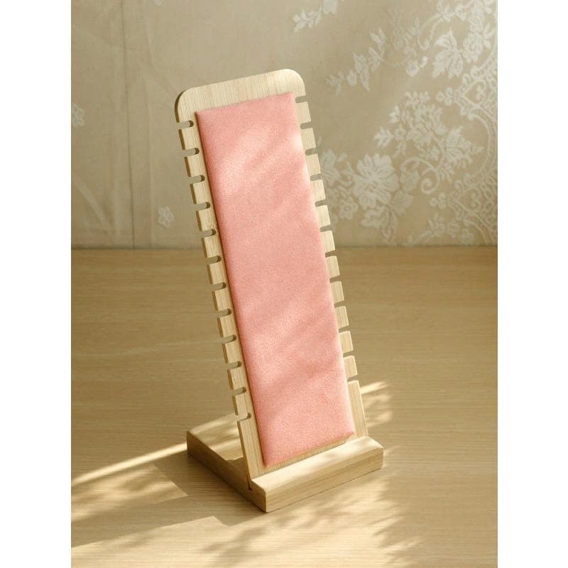 Vertical Jewelry Necklace Display Stand, Perfect For Organizing And Showcasing Your Beloved Accessories Pink Flannel multicolour