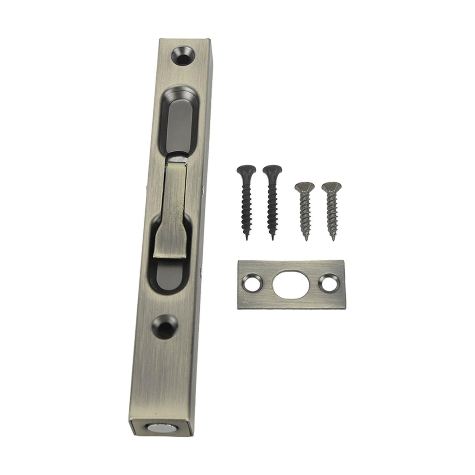 Slide Latch Slide Lock Thicken Aluminium Alloy Hidden Tube Easy Operation Slide Security Latch for bronze