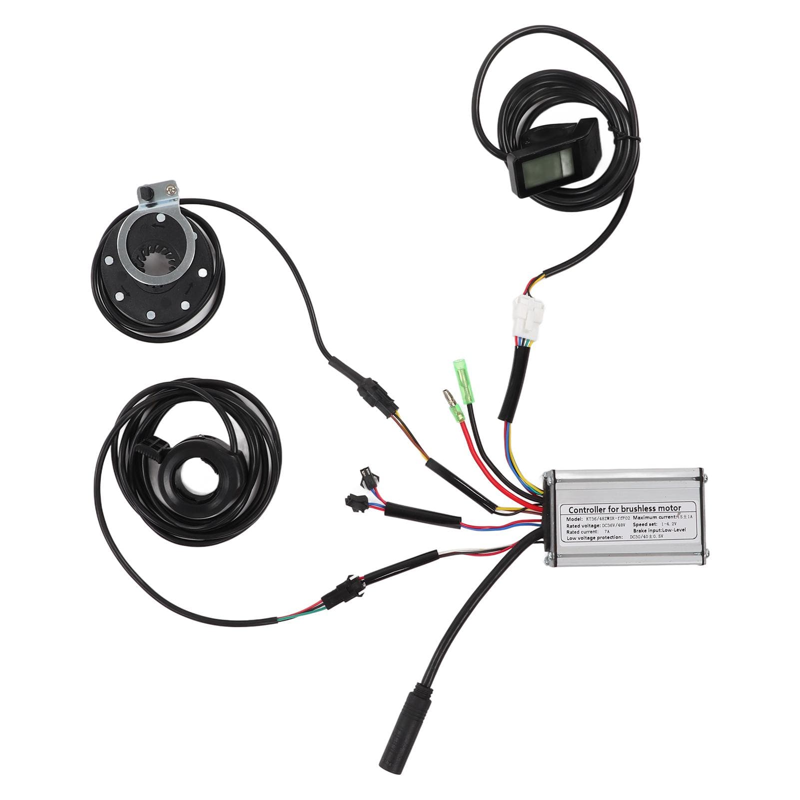 36V48V 250W 15A Bike Brushless Motor Square Wave Controller Kit with LCD4 Panel 130X Thumb