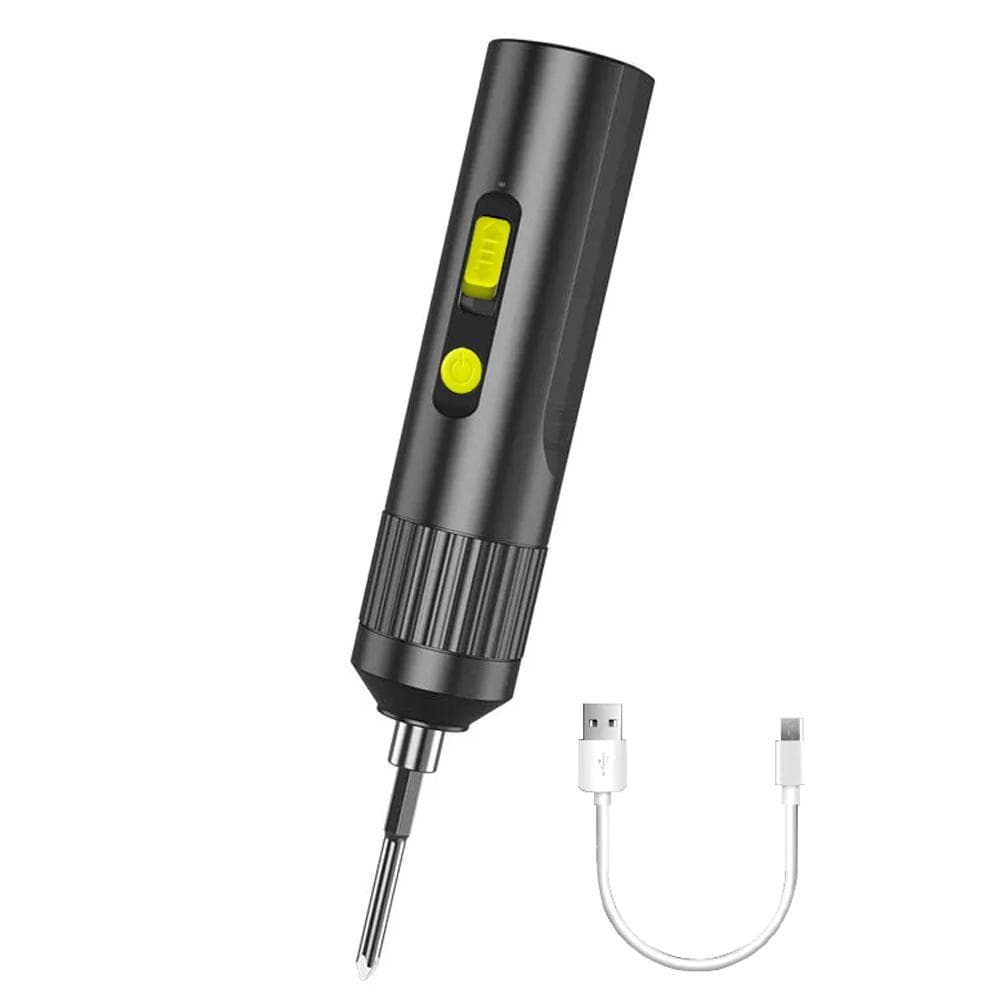 High Precise Electric Screwdriver Set Multifunctional Screw Driver USB Charging Electronic black