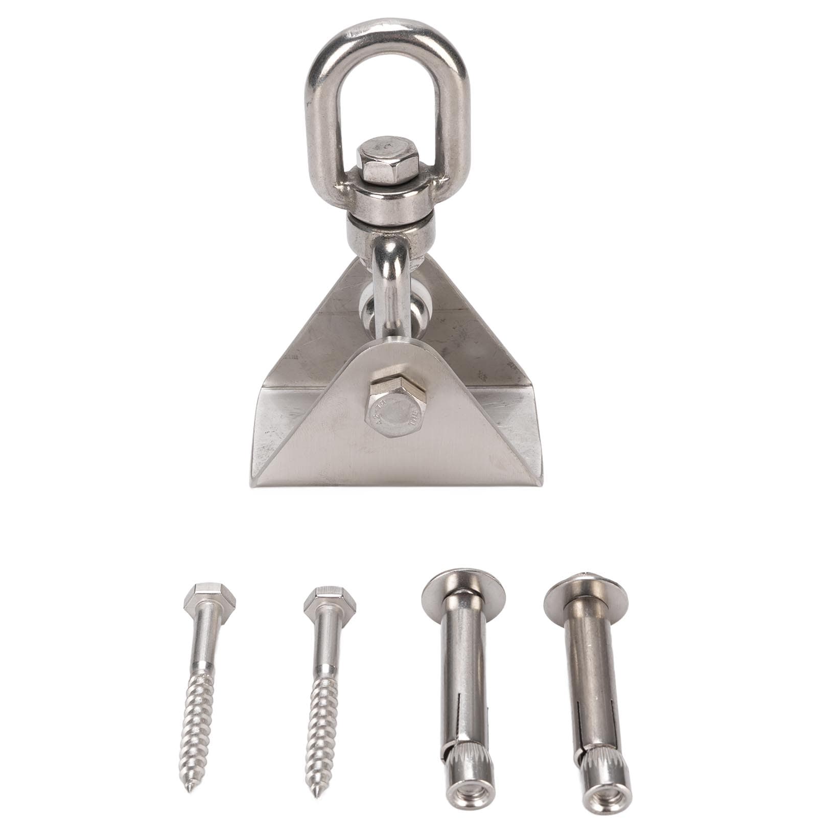 Swing Hangers Set 360 degrees Rotate Stainless Steel Swivel Swing Hooks 1200 Lb Loading Hammock Hooks for