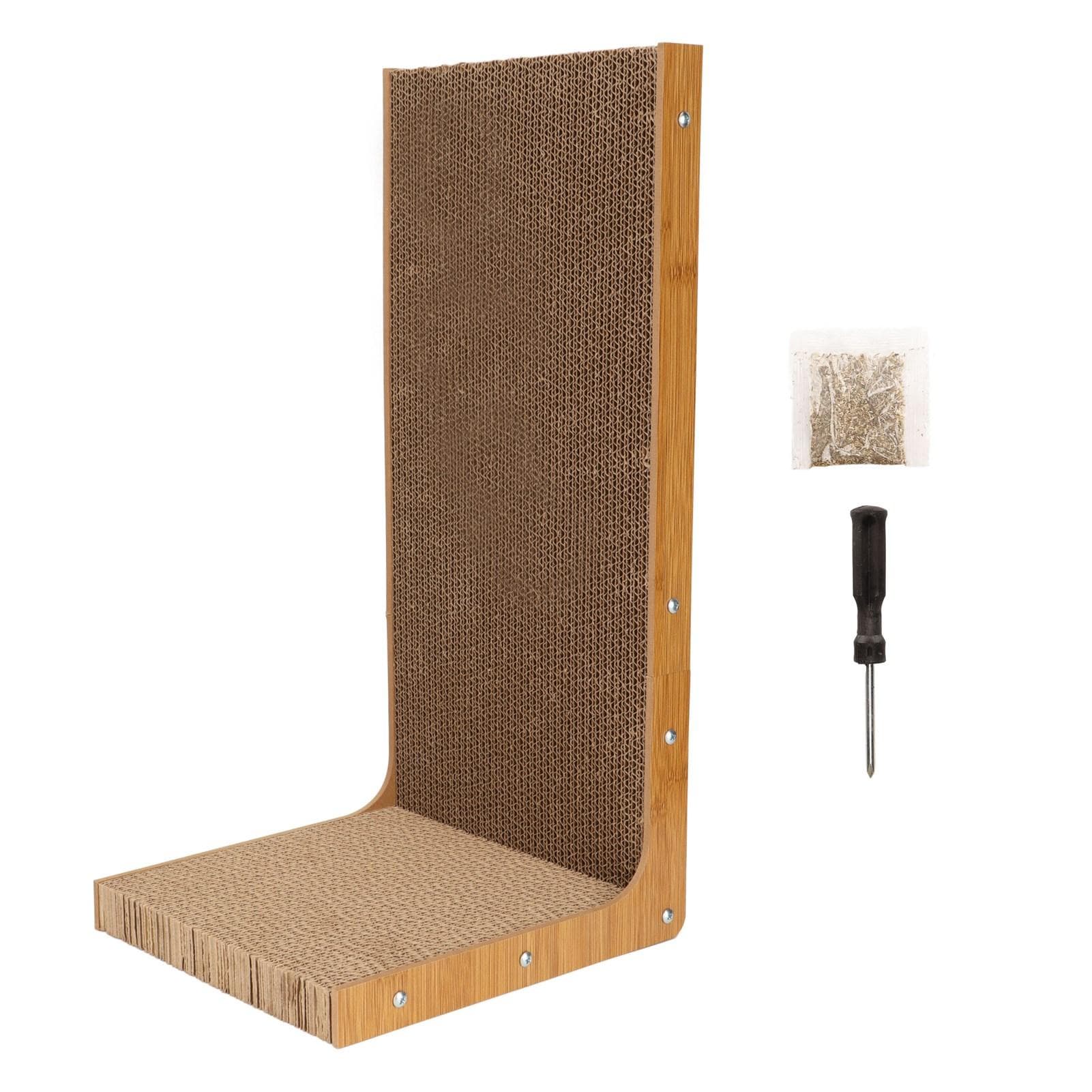 Cat Scratching Board Grinding Claw Scratch Resistant Catnip Funny Corrugated Cat Scratching Board