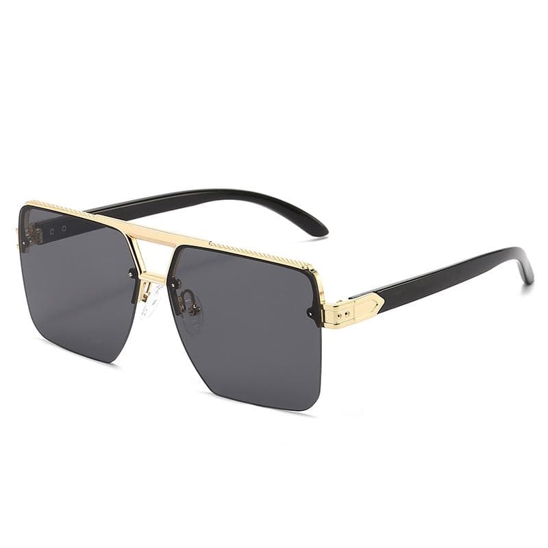 Fashionable Couple Glasses High-end Metal Sunglasses Gradient UV Protection Sunshade 1203
