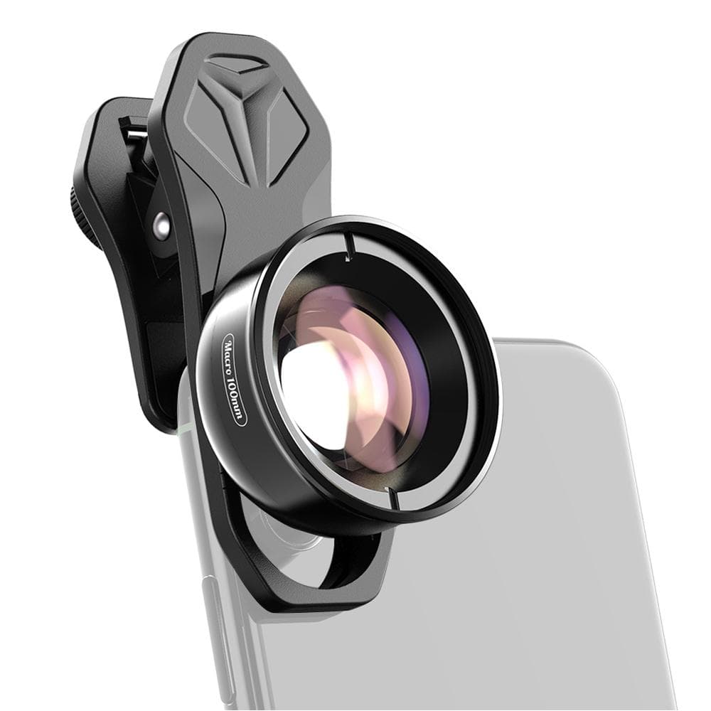 APEXEL APL-HB100mm Universal Smartphone Macro Lens 4K HD Phone Camera Lens No Distortion Blurry black