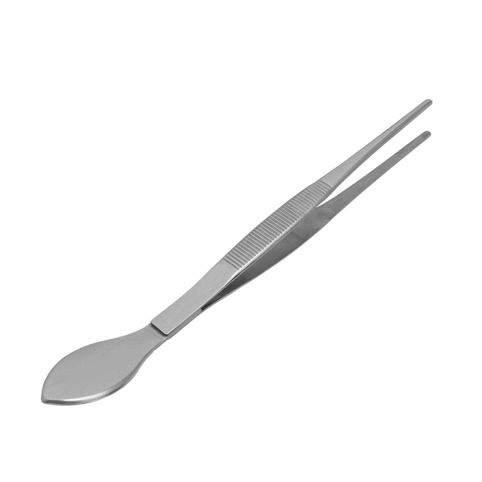 Bonsai Tweezers Stainless Steel Straight Serrated Tips Potted Plant Soil Loosening Spatula
