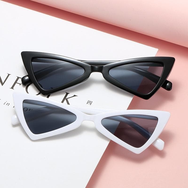 1PCS Cat Eye Sunglasses for Women UV Protection Fashionable Trendy Anti UV Sun Glasses Personality round Face Suitable