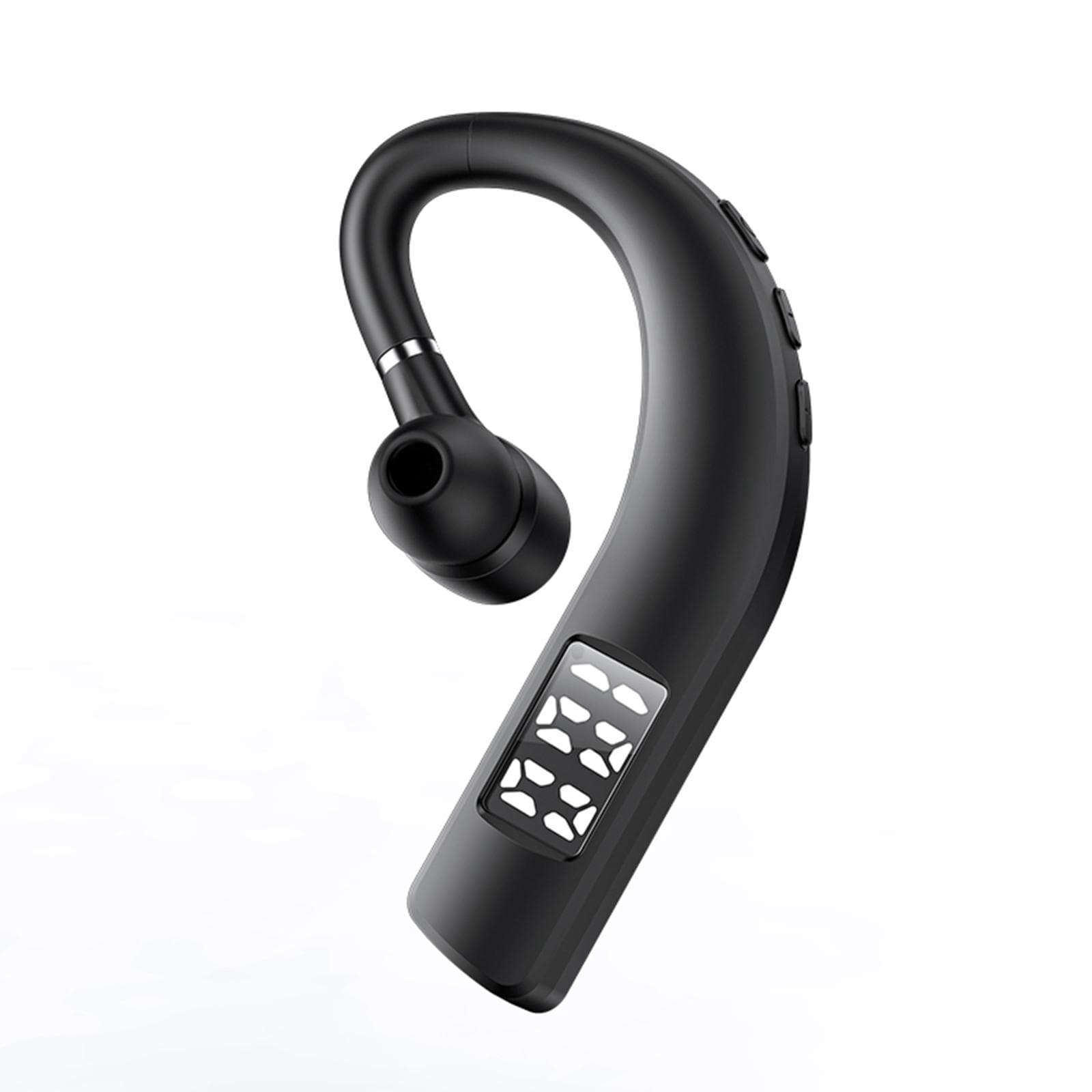 F19 BT5.2 Wireless Business Headphones with Microphone EarHook Earphone Single InEar Earbud black