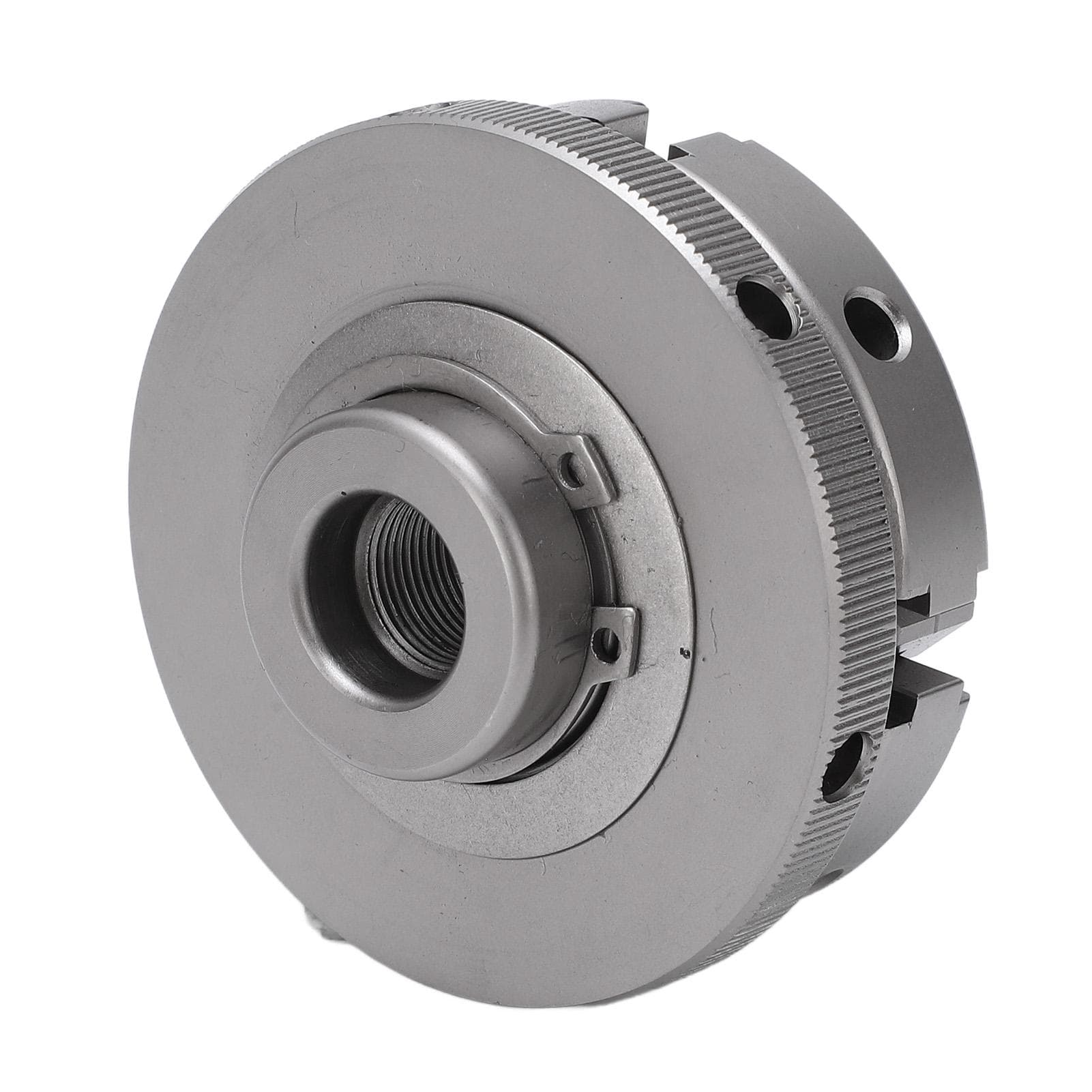 2.5in 4 Jaw Lathe Chuck Reversible Self Centering Chuck with 2 Levers Woodworking Clamping Tool