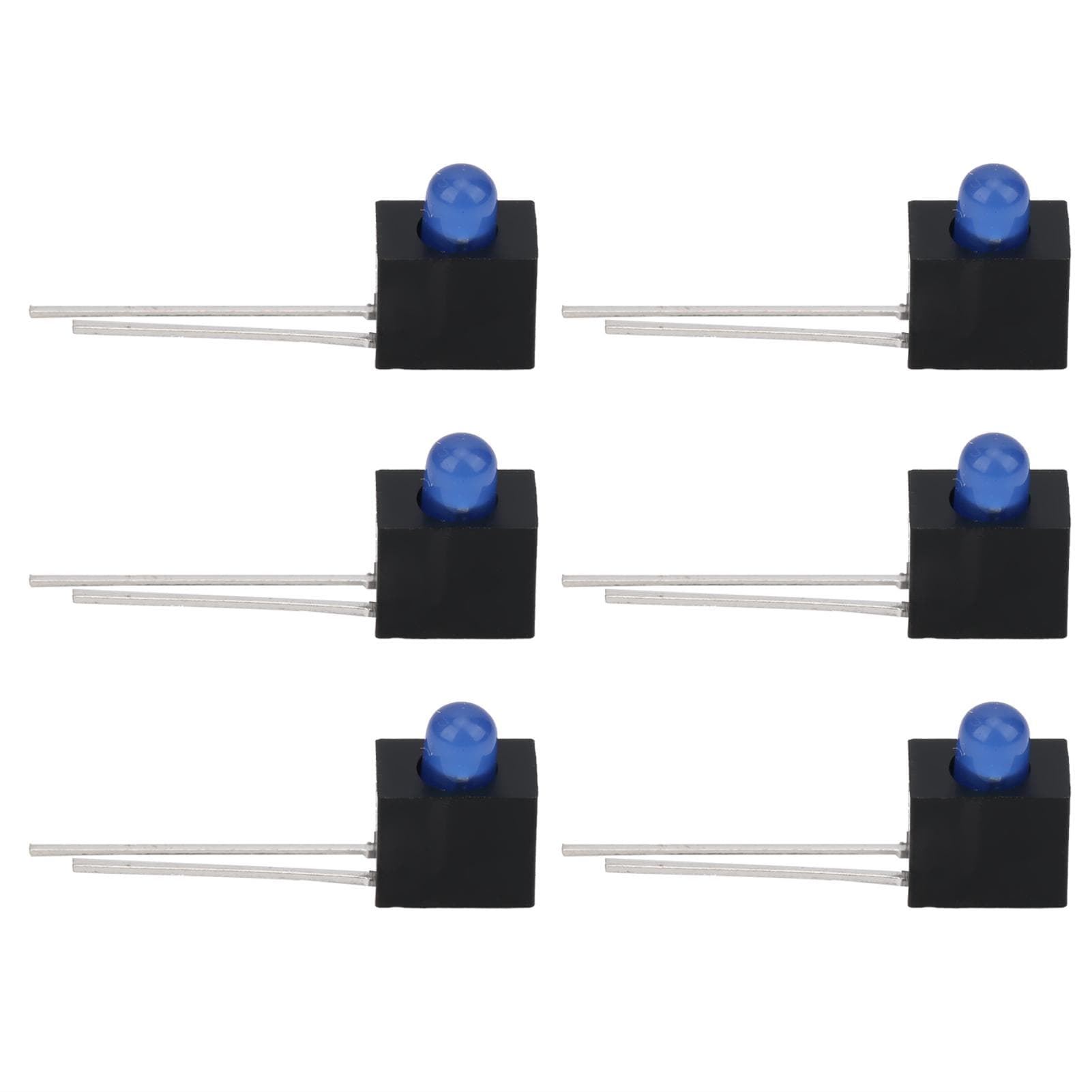 100Pcs LED Holder 3mm Lampshade 90 Degree Bend with Light Industrial Control ComponentsGreen Light